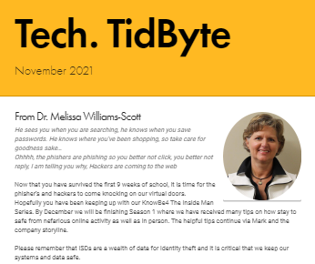 November 2021 Tech Tidbyte eNewsletter